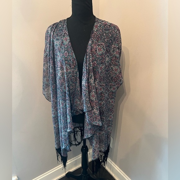 Lularoe Monroe Kimono Small Multicolor - Picture 1 of 6